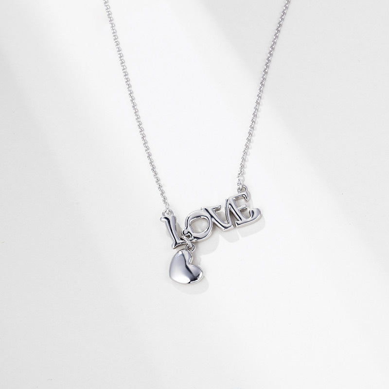 Japanese and Korean Harajuku style love necklace